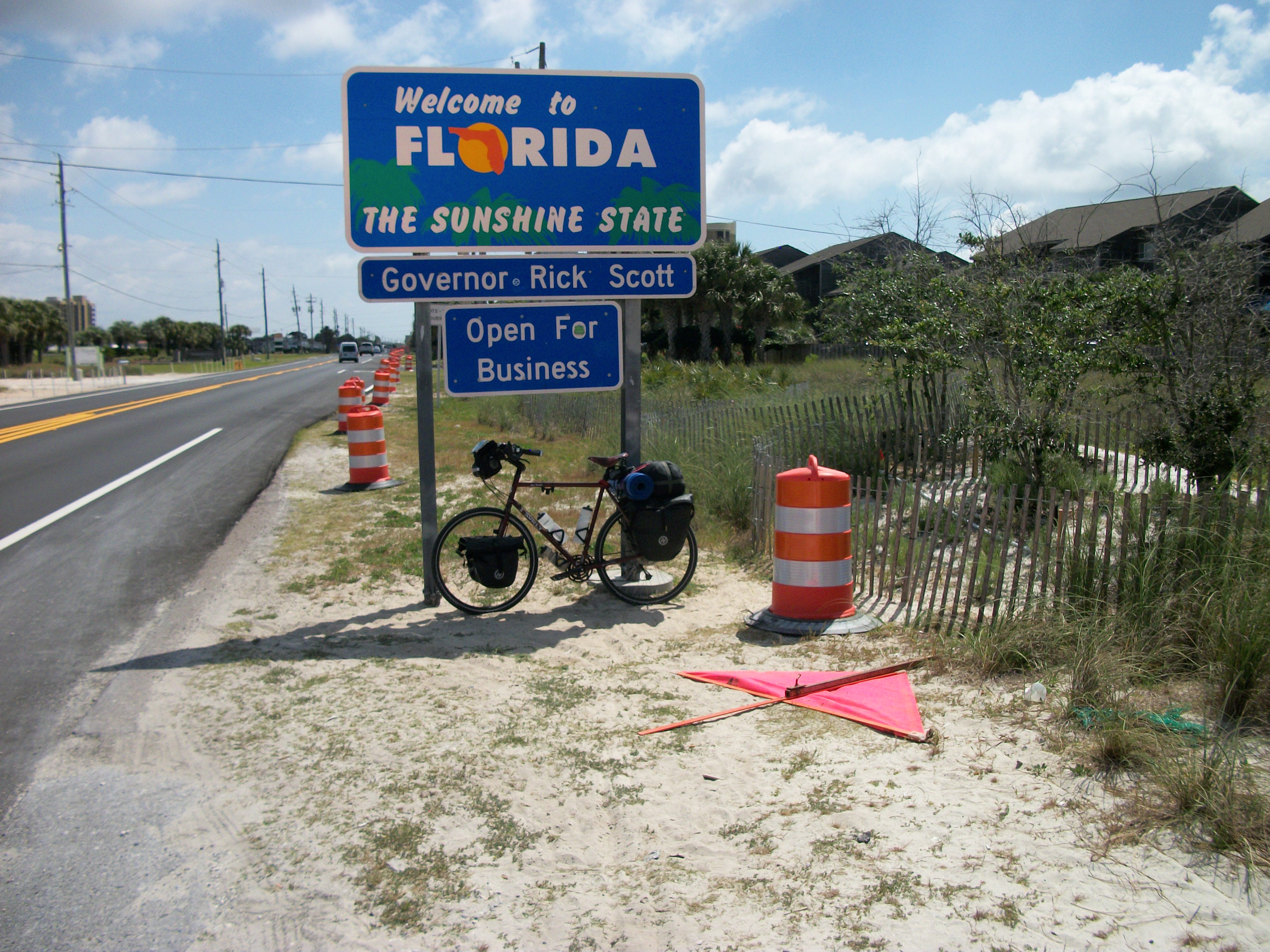 Florida is a pretty big state when you enter the panhandle and ride to the East coast