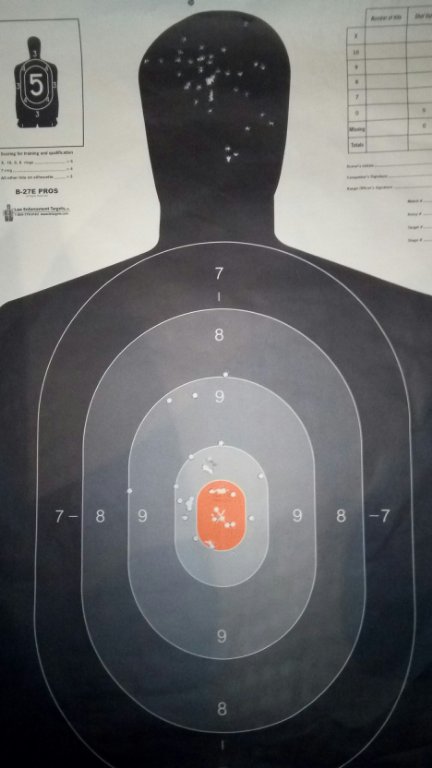 For fun 22 head shot 3030 torso, this Target was all the way in the back of our range