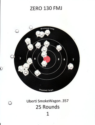 Uberti SmokeWagon at 25 feet