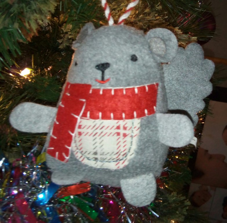 When we got our tree, lil man said it needs a squirrel