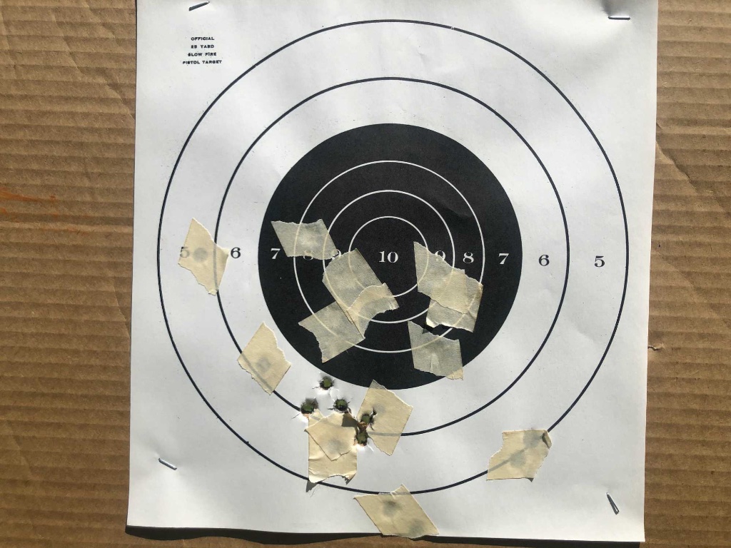 158 gr Nosler at 35 yds