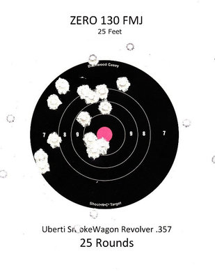 Uberti SmokeWagon at 25 feet