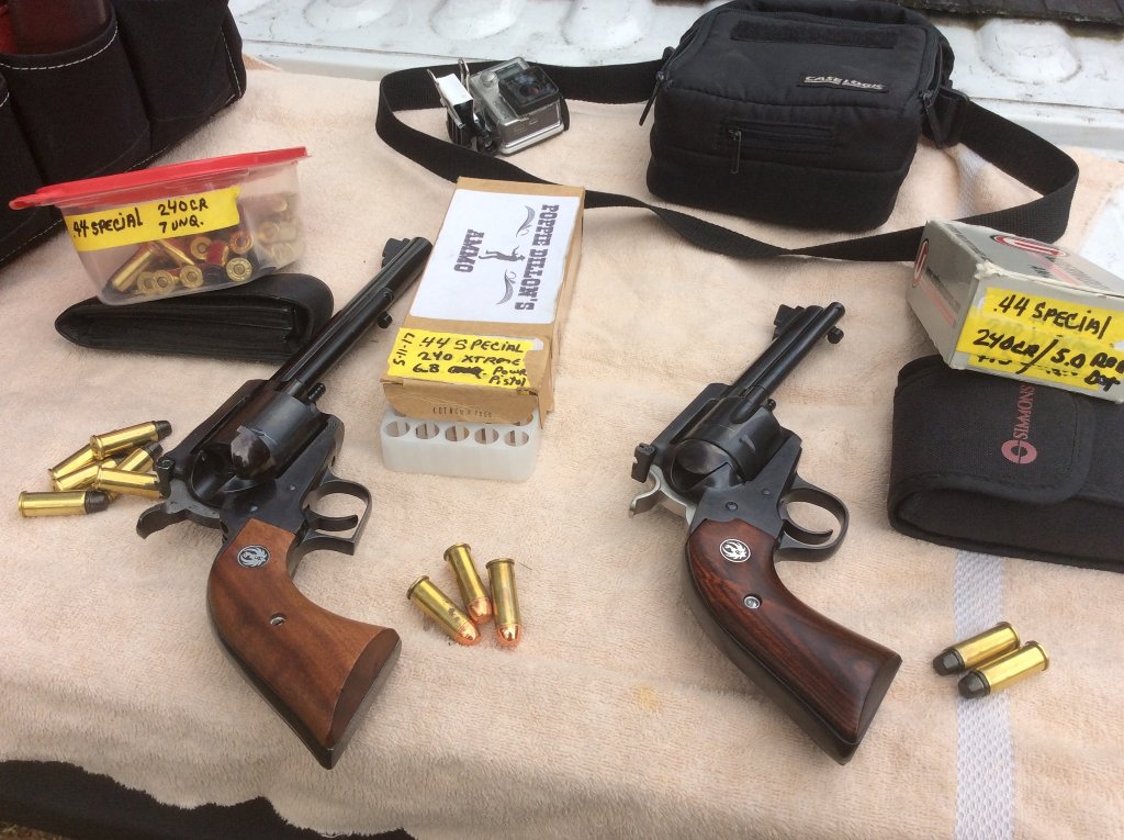 shooting 44 specials  Ruger Super Blackhawk and Blackhawk Bisley.jpg