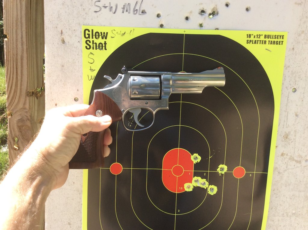 SW 66 158 gr MB bullet with 5.6 power pistol  6 shots 10yds.jpg