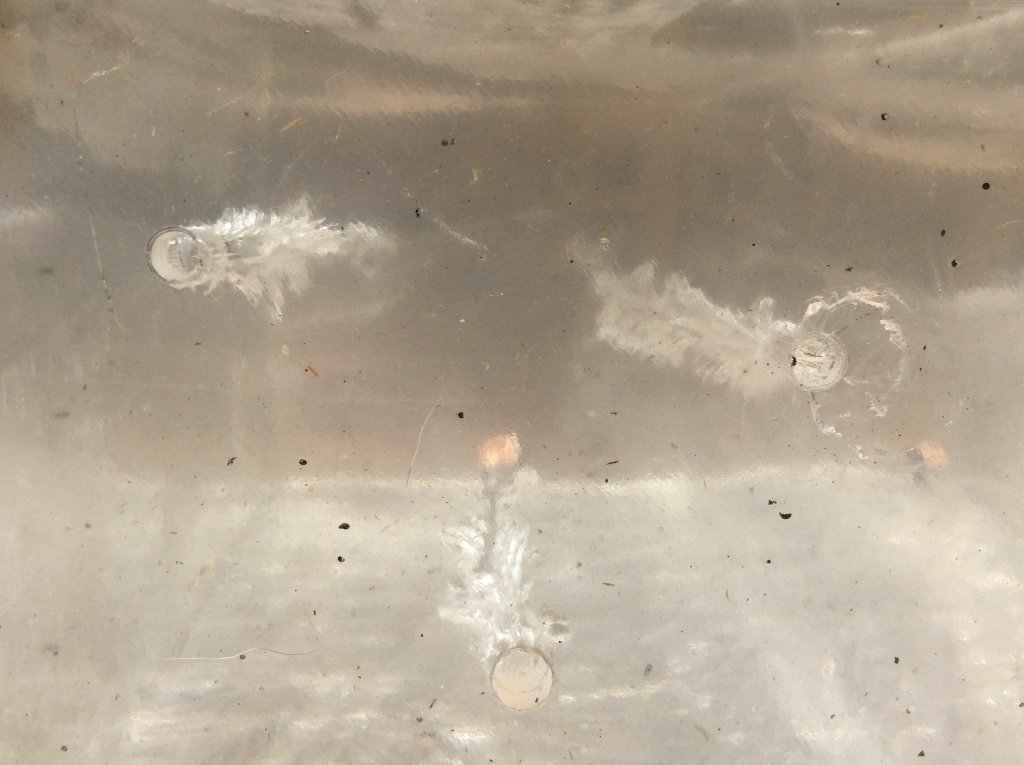 gel test  38 special FBI load LCR on left   bottom 44 special 200 gold dot    right  45 colt 230 xtp  full 16 inch in gel..jpg