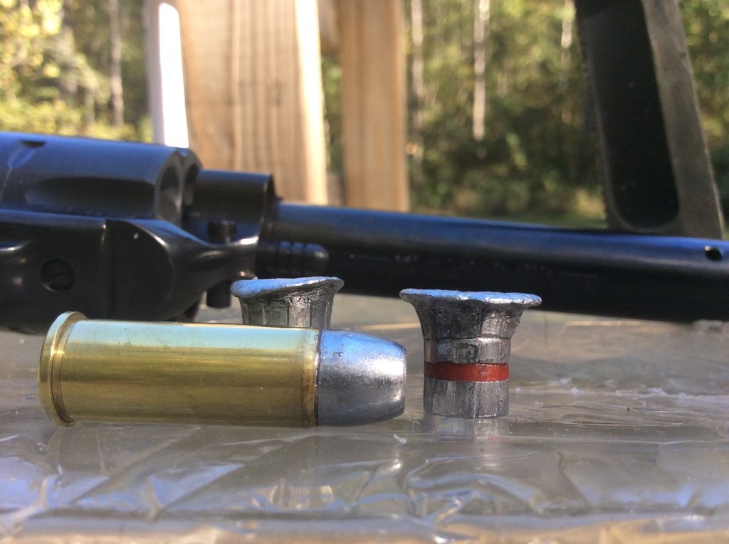 44 Special load using Matts Bullets 250 HP with 6.5 Unique almost .750 expansion at 860 FPS.jpg