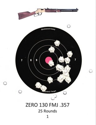Henry Big Boy 357 @ 75 ft. Target 1