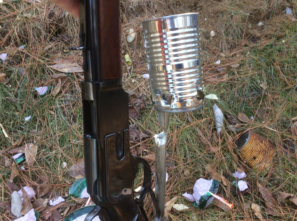 1873 hits can from 50 yds 8.5 unique powder and 200 gr MB bullet 44 Mag.jpg