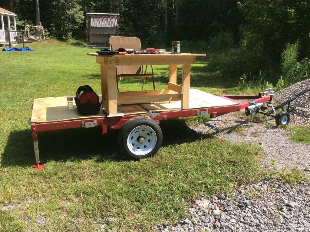 leveling jacks and trailer dolly added to trailer platform project.jpg