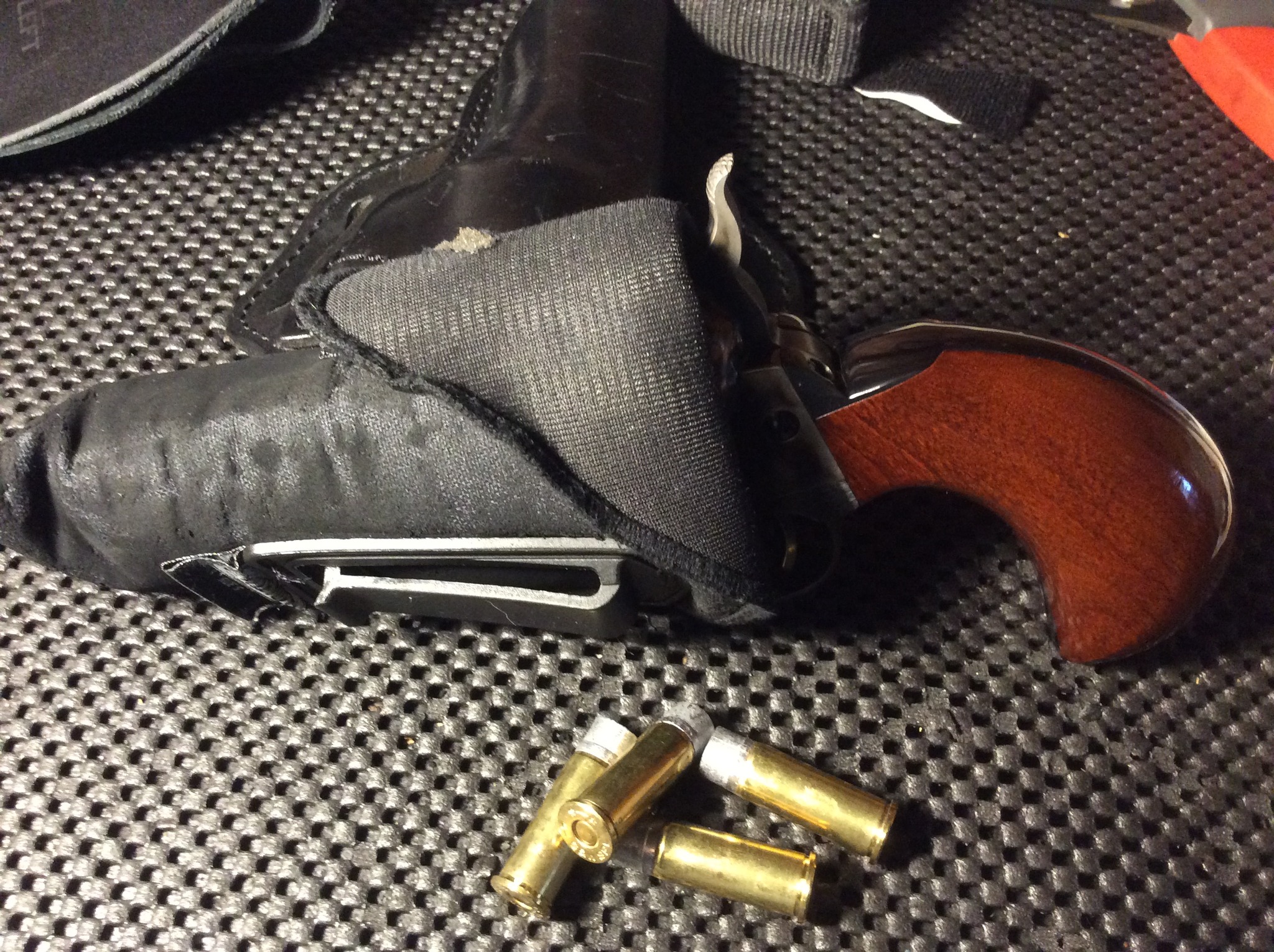 old uncle mike's fabric holster I rolled the top down works GREAT.jpg