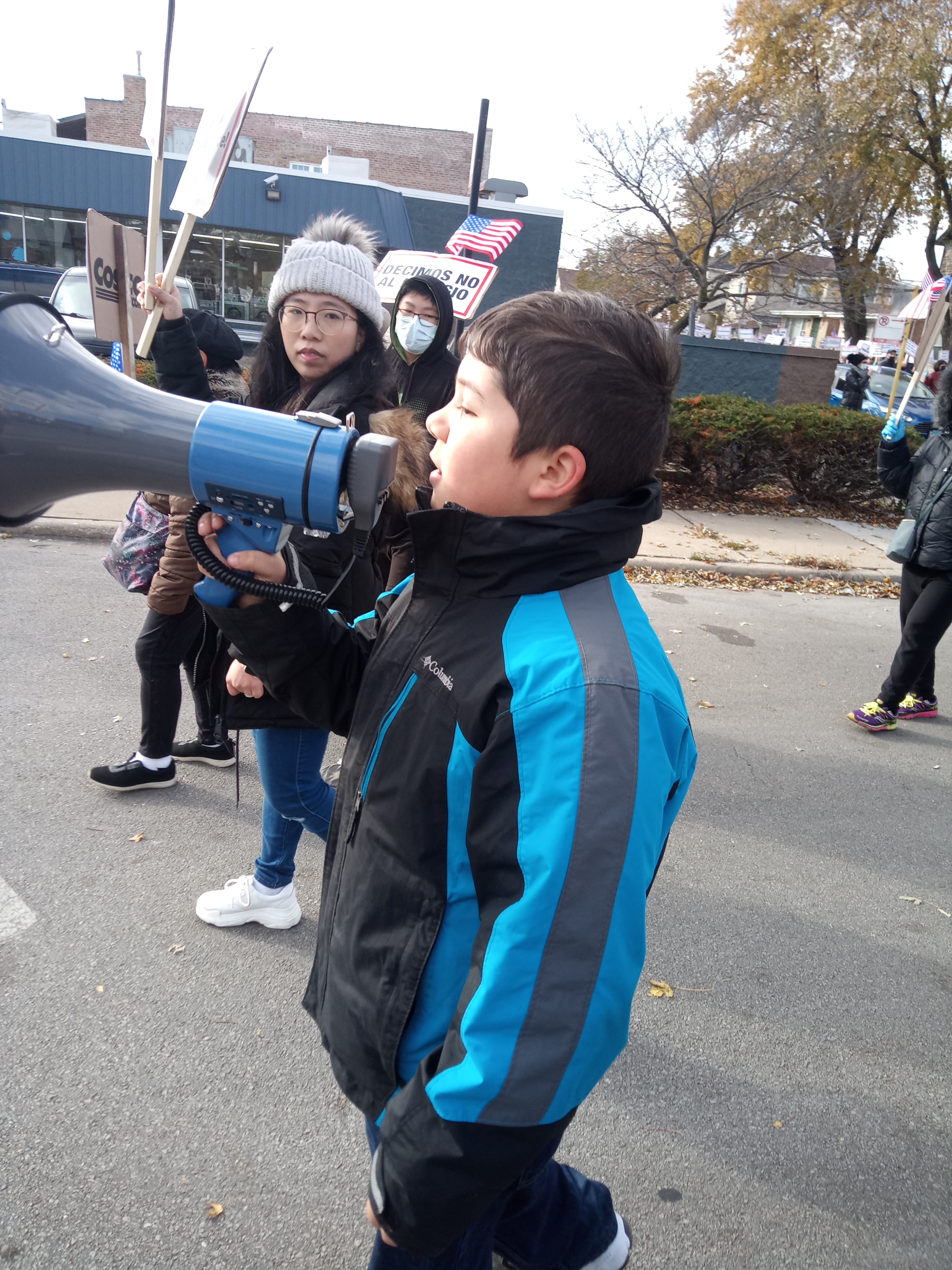 Protest they dubbed him future mayor!