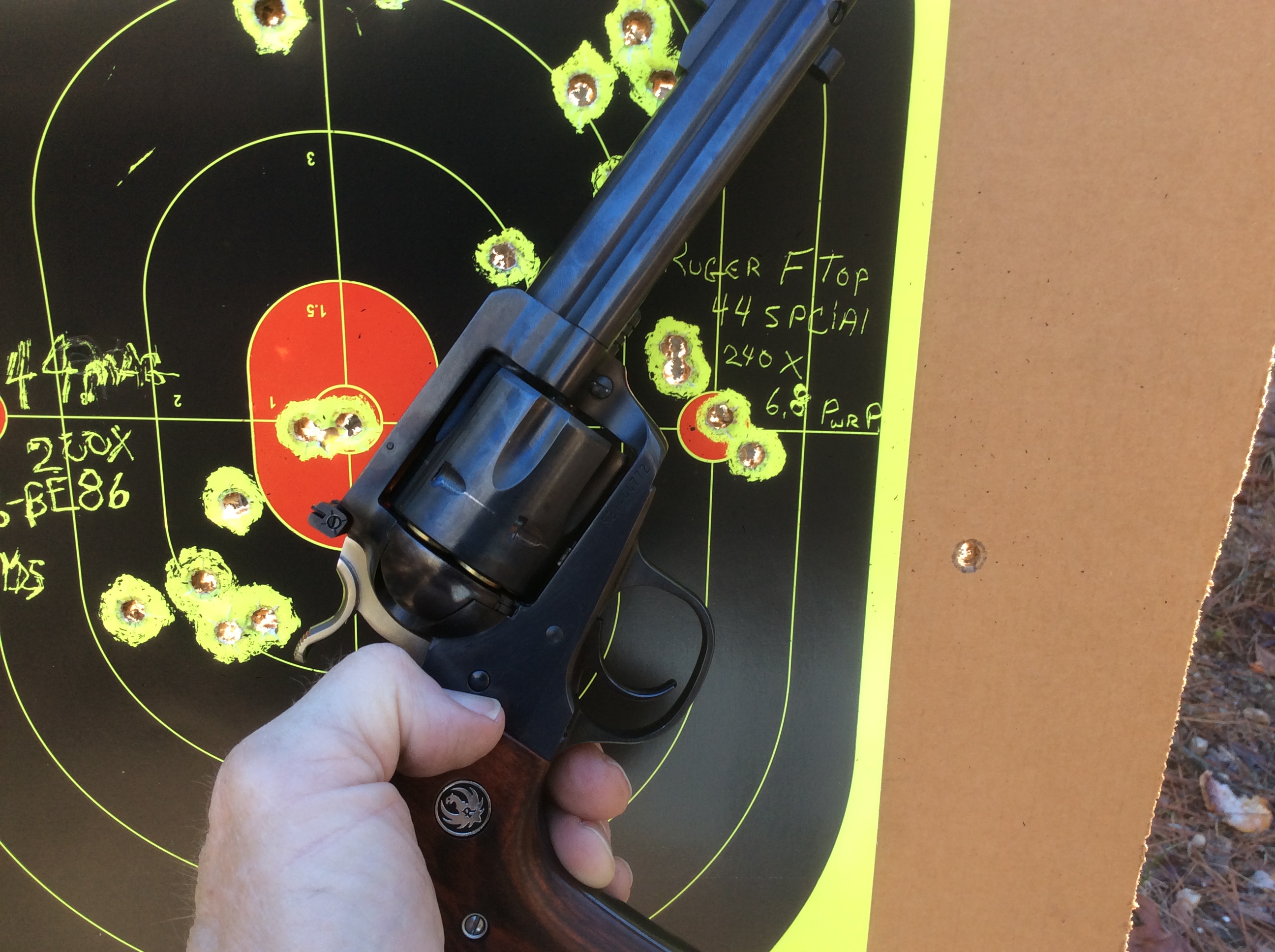 Nice group with the 44 Special Power Pistol load