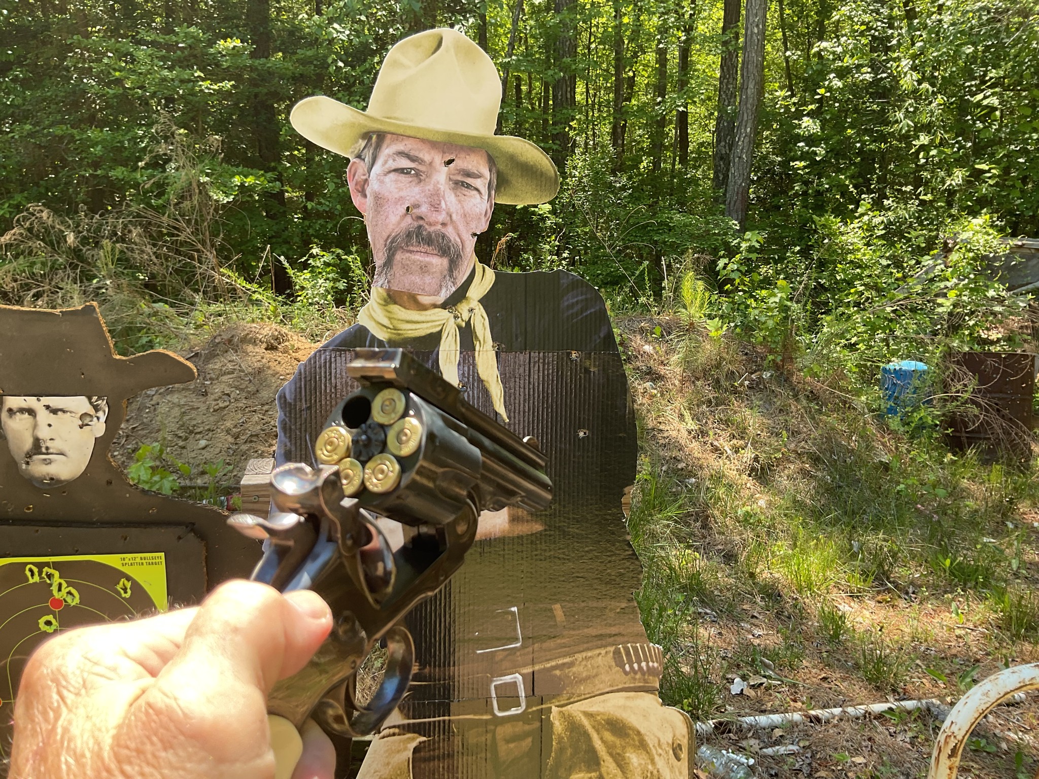 5 shots from the 45 colt  3 inch Schofield revolver.jpg