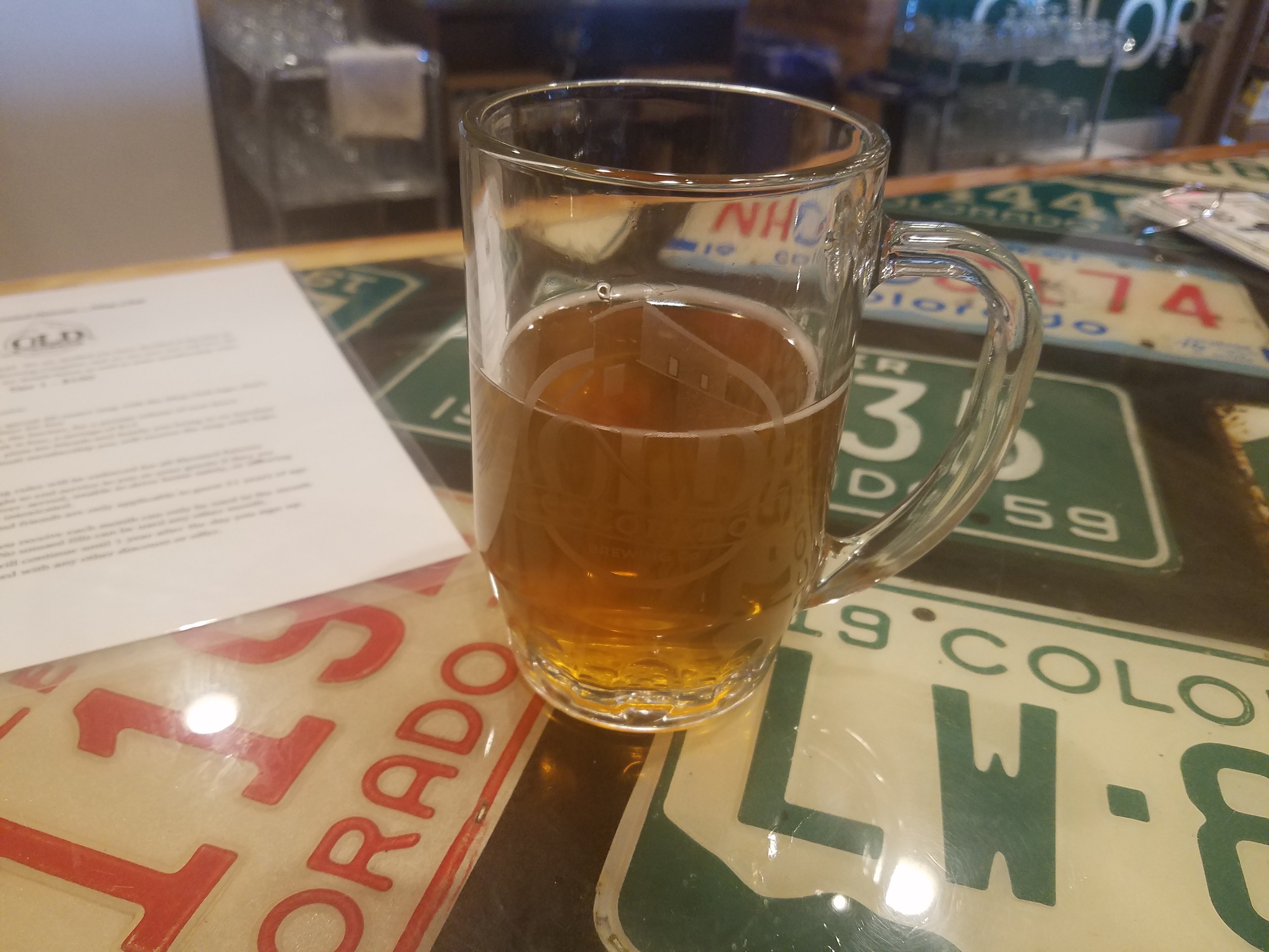 Old colorado brewing company, blonde ale!