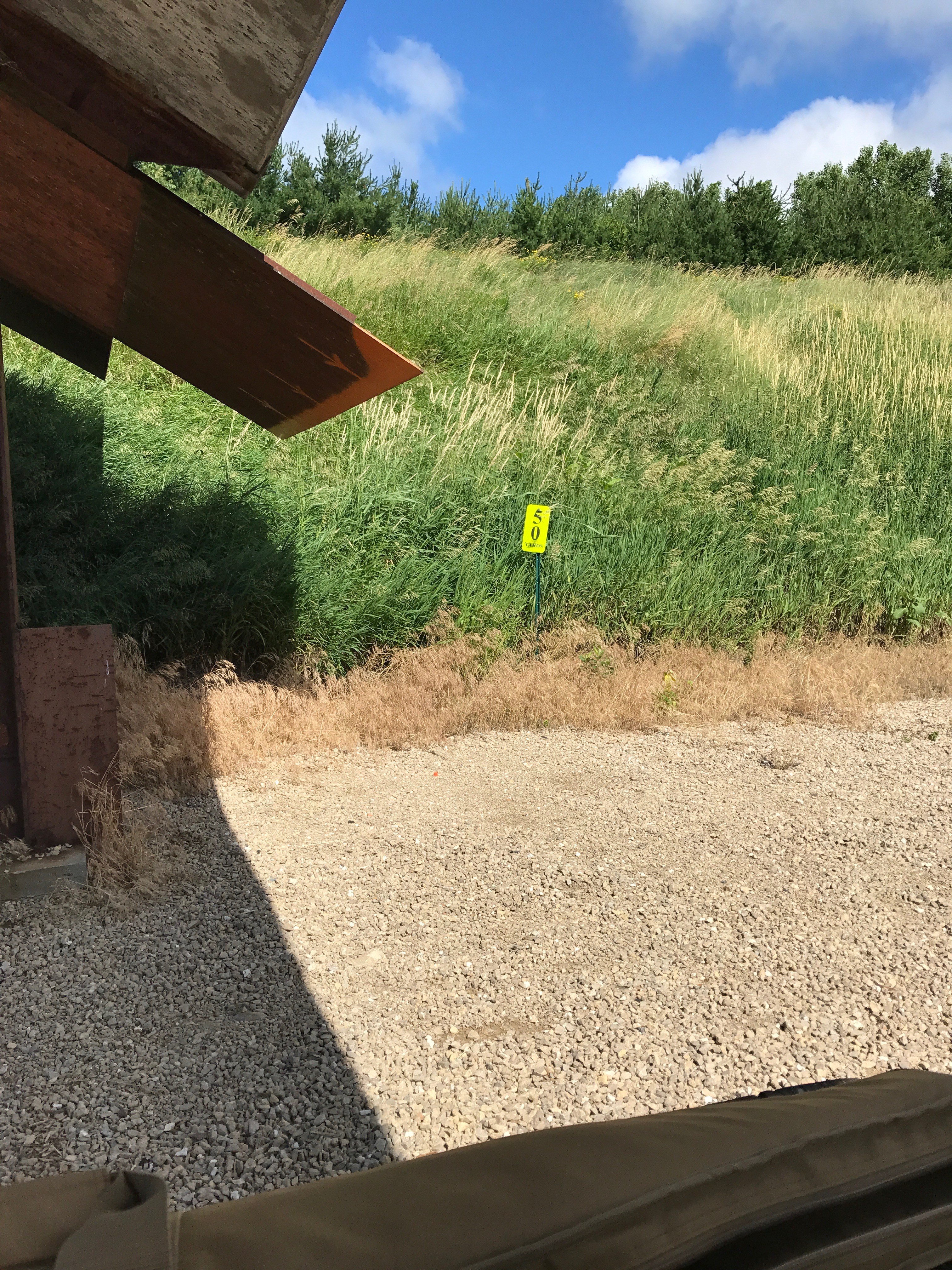 50 yard marker.