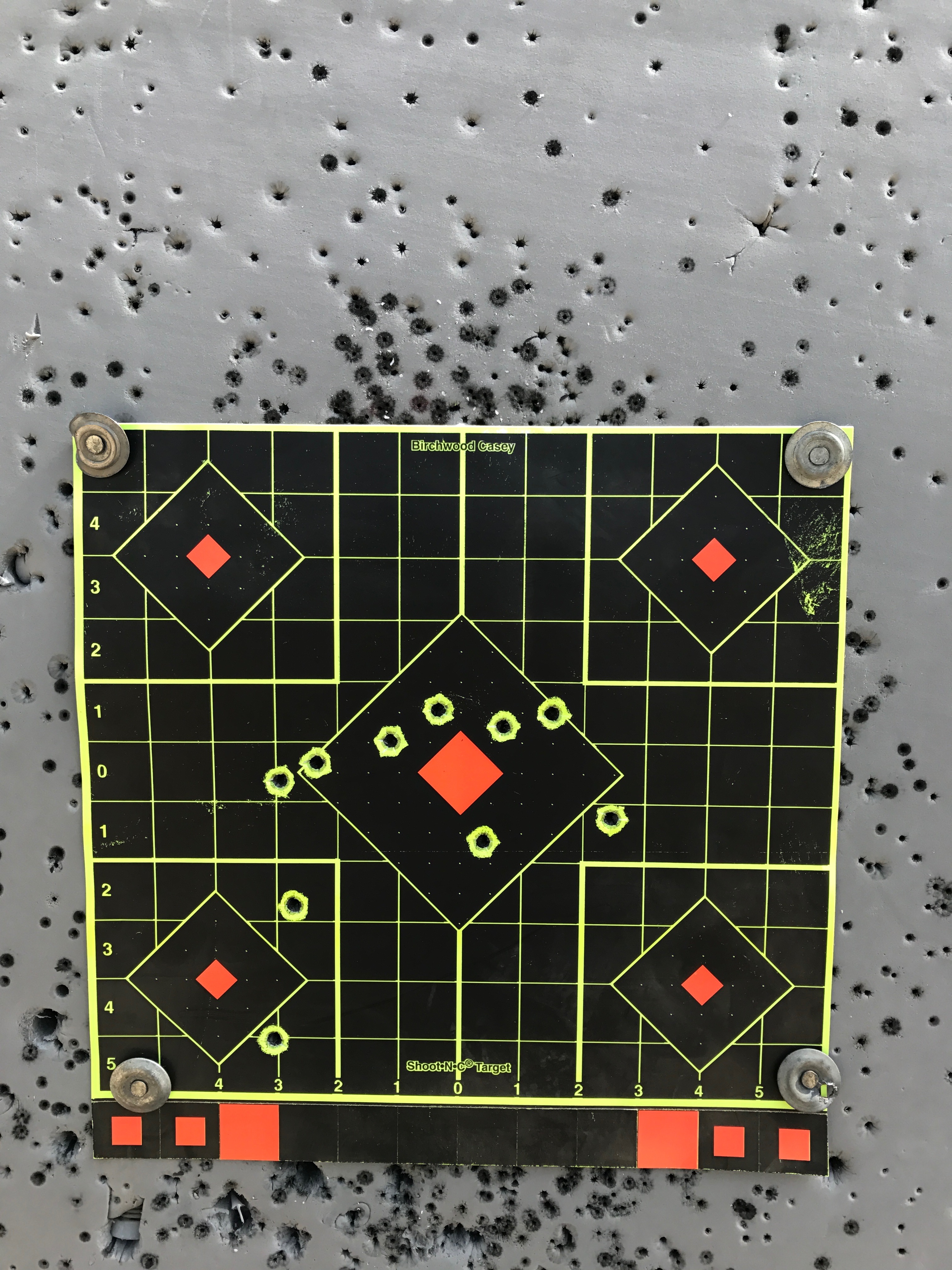 Ten shots total from bench at 53 yards