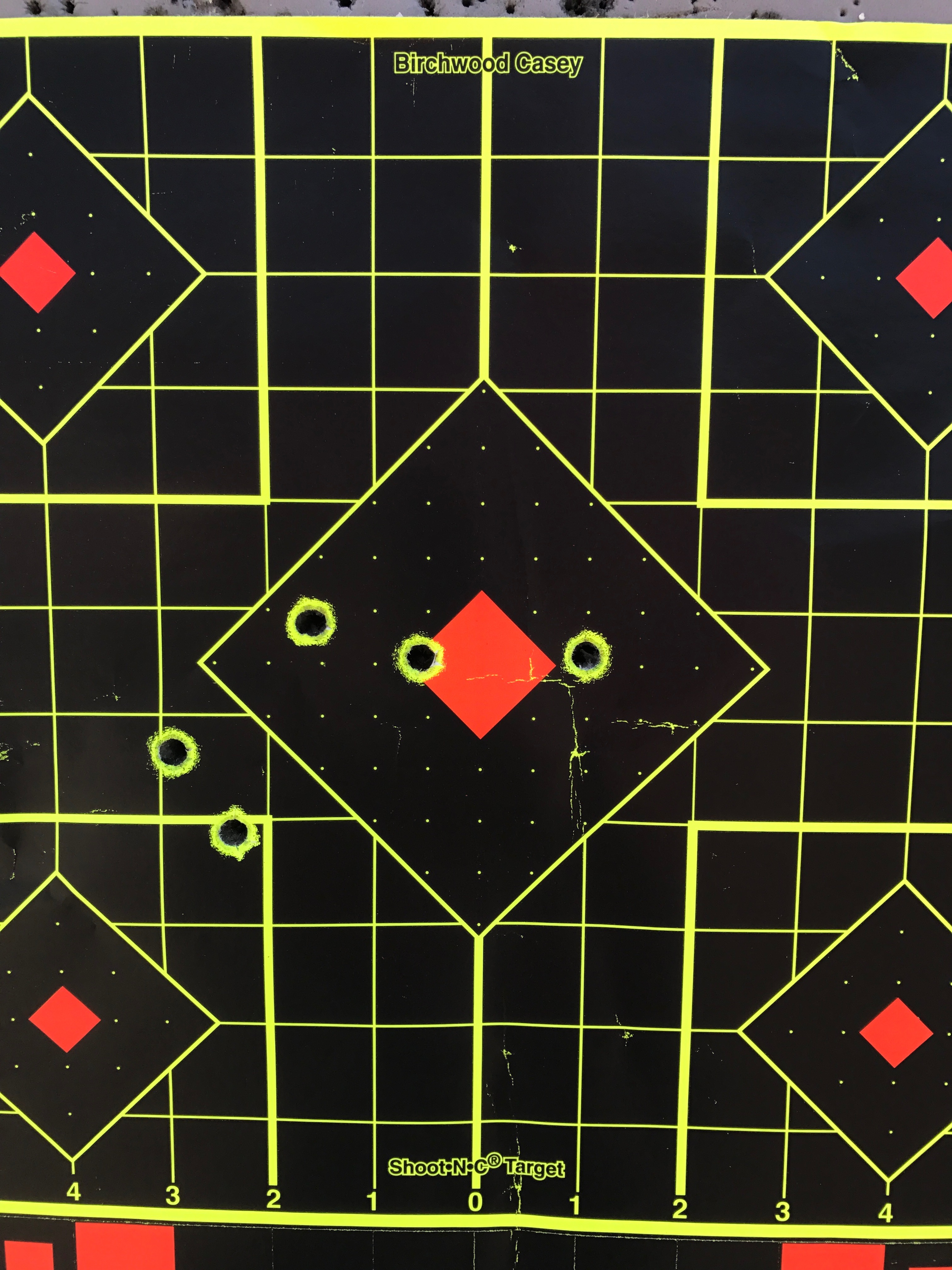 Off hand from 30 yards with Henry 357.