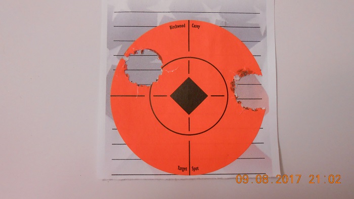 Mossberg 590_12 ga_1 oz slug at 40 yards.JPG